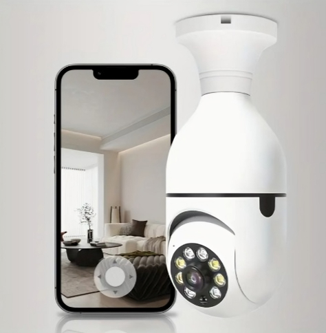 4MP LED Light Bulb Security Camera Leo Smart Solutions