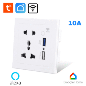 Universal Wifi Wall Socket with Dual USB