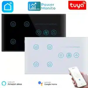 4 Gang & 1Fan Touch Wifi Wall Switch