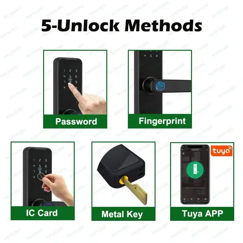 Tuya-Bluetooth-Intelligence-Lock-Biometric-Fingerprint-Smart-Keyless-Access-Password-IC-Card-Smartlife-Support-8-Language-3