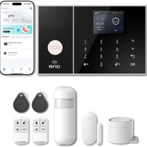Smart Home Security Alarm System  | GSM + WiFi | No Monthly Fee